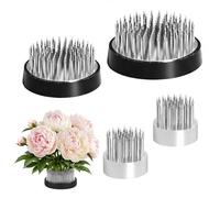 GETRICH 4 Piezas Ikebana Kenzan Ronde, Fleur de Kenzan Fixé, 3 Tailles Support de Fleurs Rond, Grenouille de Fleurs pour Arrangement Floral, Maison, Salon de Thé, Magasin de Fleurs, Thé Bureau