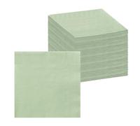 GETRICH Lot de 100 serviettes vertes - 33 x 33 cm - Vert sauge - Pour mariage, anniversaire, dîner