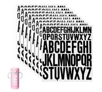 GETRICH Lot de 8 feuilles d'autocollants en vinyle imperméables pour loisirs créatifs, scrapbooking, boîte aux lettres, bouteille d'eau, enveloppes, carnet de notes de 2,5 cm