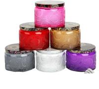 GETSTREE Boîtes à Bougies avec couvercles, 6 pièces, Bouteille de Fabrication d'aromathérapie, Pot Couvercle en Verre, Chandelier Cire Vide, Tasse Bougie