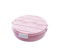 GETSTREE Plaque de Fruits décoratifs, Snack Container Tray Divided Candy Nut Dish with Lid Snack Box Candy Tray Food Storage Box Candy Plates Dried Fruit Organizer Decorative Plates(Pink)