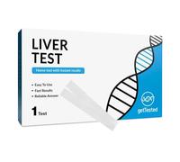 GetTested kit de test de santé du foie à domicile - Test d'urine pour les niveaux de bilirubine et d'urobilinogène - Indicateur de test hépatique pratique pour la maison