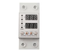 Gettimore 40A63A Protecteur de surtension et de sous-tension réglable avec surintensité pour protection, auto-réinitialisation, compteur d'énergie, montage sur rail DIN 230 V AC