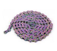 Gettimore 8/9/10 vitesses pour vélo de montagne et vélo de route en acier léger 116 maillons avec boucle de sécurité, compatible avec Campagnolo et série