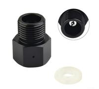 Gettimore Adaptateur de cylindre en aluminium T21-4 vers W21.8-14 pour DIN477/JIS M22-14/BS 341 No.8 TR21x4 femelle vers W21.8x1/14 mâle pour bouteilles de gaz 425 g 60 L