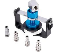 Gettimore Adaptateur de purge de frein avec 4 raccords rapides, réglable de 22 mm à 58 mm pour s'adapter aux marques de véhicules européens, américains, métriques et japonais, alliage d'aluminium avec