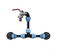 Gettimore Adaptateur de réservoir IBC - Raccord de valve de vidange - Connecteur de tuyau pour la gestion de l'eau avec sortie de valve 1/2 ou 3/4 - Convient pour une utilisation de robinet de jardin