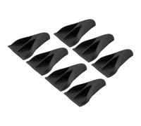 Gettimore Aileron de toit de voiture en plastique ABS avec rebord autocollant pour fenêtre arrière compatible avec la plupart des véhicules, noir