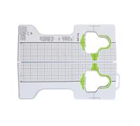 Gettimore Ajusteur de crampons de vélo de route pour systèmes Keo, outil d'alignement multi-axes pour la configuration du talon et de l'angle, dispositif en polypropylène pour cyclistes (A)