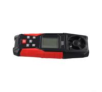 Gettimore Anémomètre numérique portable pour compteur de vitesse avec température, 0,1 à 30 m/s pour portée, 5 unités, stockage des données