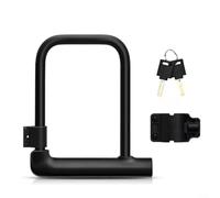 Gettimore Antivol sécurisé en forme de U pour moto scooter robuste 13,5 mm corps en fer anti-coupure avec cylindre en alliage de zinc résistant aux intempéries avec support de montage