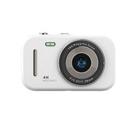 Gettimore Appareil photo numérique 4K 48MP avec écran IPS de 2,8", zoom numérique 16x, caméra vidéo compacte portable pour photo et enregistrement, noir et blanc