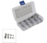 Gettimore Assortiment de 200 vis hexagonales en acier inoxydable pour vis M8 avec boîte