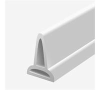 Gettimore Bande de bouchon d'eau en silicone pour douche sans boucles, barrière de retenue 1,5 x 3 cm, joint d'étanchéité (1 m ou 2 m, blanc)