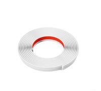 Gettimore Bande d'étanchéité coulissante pour fenêtres et portes avec isolation phonique et coupe-vent en TPE flexible pour protéger contre les insectes Blanc 4 m