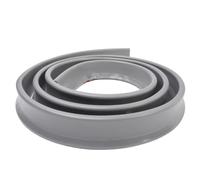 Gettimore Barrière de douche en silicone pour salle de bain sans boucles, bande d'étanchéité étanche, hauteur 30 mm/50 mm, longueur 50-300 cm, blanc/gris