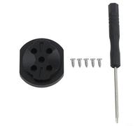 Gettimore Base de support d'ordinateur de vélo en alliage léger pour Garmin, support de remplacement avec kit d'installation, noir, 2,9 x 3,4 cm