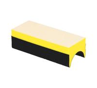 Gettimore Bloc de ponçage manuel en mousse souple et patins interchangeables assortis pour le travail du bois, plinthes, moulures de couronne, coins étroits