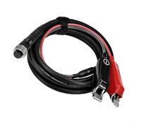 Gettimore Bobine de cordon d'alimentation électrique avec pince crocodile pour Daiwa 300 500 750 MJ Series Câble de connexion de batterie en cuivre pur pour pêche en eau de mer Noir/rouge 2 m (2,5 m)