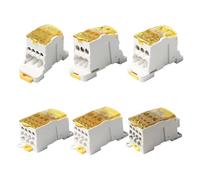 Gettimore Boîte de jonction d'alimentation 80 A à 500 A pour rail DIN, connecteur de distribution, câblage électrique