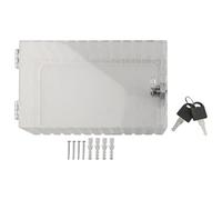 Gettimore Boîtier de protection mural transparent pour thermostat avec 2 clés 18 x 12 x 5,5 cm