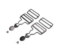 Gettimore Boucles coulissantes Tri-Glide robustes en métal réglables de 35 | Boutons en laiton antirouille de 17 mm, aucune couture nécessaire, installation rapide, réparation de veste en jean