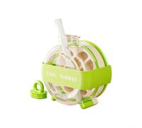 Gettimore Bouteille à glaçons 2 en 1 avec couvercle, bac à glaçons et bac pour hydratation portable, libération facile de la glace, matériau PP