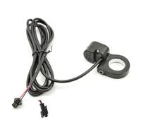 Gettimore Bouton de commutation momentané pour guidon de vélo, frein Regen et régulateur de vitesse, coque en ABS, support en aluminium, fil de 200 cm, noir/vert