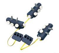 Gettimore Boutons de manette de jeu mobile pour iPad et tablettes, déclencheurs de jeu 6/8/10 doigts en ABS, ensemble de boutons noirs réactifs (31,4 ~ 34,3 cm)