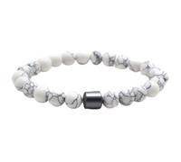 Gettimore Bracelet en pierre volcanique 8 mm unisexe pour pierre volcanique | Texture roche volcanique, finition mate pour une finition noire, pierre naturelle, sensation confortable au poignet