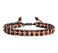 Gettimore Bracelet unisexe en pierre de protection 4 mm pour un usage | Perles faites à la main, bande élastique, design extensible, usure, touche personnalisée unique