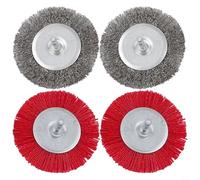 Gettimore Brosse électrique pour joint EFB modèle 2022, nettoyeur de pavés 400 W avec 2 brosses métalliques et 2 brosses Bylon 110 mm pour pierre naturelle sensible et marbre