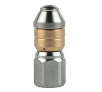 Gettimore Buse pivotante de nettoyage de tuyau pour nettoyeur haute pression, filetage femelle de 0,3 cm, pointe de pulvérisation en acier inoxydable 4000 psi, 1 paquet