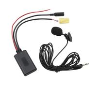Gettimore Câble adaptateur audio auxiliaire sans fil avec microphone kit mains libres compatible avec Fiat 500 Alfa Lancia SMART451