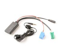 Gettimore Câble adaptateur d'entrée auxiliaire Bluetooth 5.0 avec microphone pour Renault Clio/Espace/Kangoo/Laguna/Megane/Trafic/Master 2005-2011