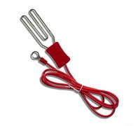 Gettimore Câble d'extension avec pince crocodile pour jardin, cour, clôture, 1 m, rouge