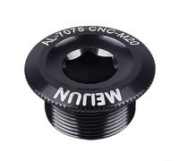 Gettimore Cache-boulon de fixation M20 en alliage d'aluminium 7075, pour vis usiné CNC pour XTR pour SLX FC-4500 FC-5600 et FSA, noir (20 mm noir)