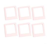 Gettimore Cadres magnétiques carrés pour films et cartes photos Instax Square, construction en acrylique pour afficher des photos sur réfrigérateur ou casier (rose clair)