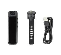 Gettimore Caméra corporelle avec objectif rotatif à 180°, enregistreur vidéo HD 1080p pour enregistrement audio et vidéo, charge de type C, batterie intégrée de 1000 mAh, pour transfert de fichiers PC