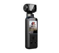 Gettimore Caméra de sport 4K avec anti-tremblement, objectif rotatif à 270°, contrôle par application WiFi, enregistrement en boucle, microphone inclus