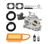 Gettimore Carburateur pour souffleur à dos Stihl BR500, BR550, BR600, BR700 avec filtre à air, joints, conduites de carburant, jauge d'épaisseur et tournevis