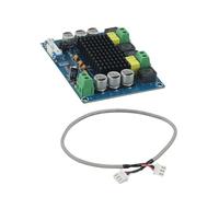 Gettimore Carte d'amplificateur de puissance numérique pour TPA3116D2, module d'amplification audio à 2 canaux 120 W, DC 12-26 V avec protection contre les surtensions et les surchauffes