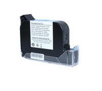 Gettimore Cartouche d'encre pour imprimante portable 42 ml Formule à séchage rapide pour buses de 12,7 mm - Recharge noire pour besoins de marquage industriel (A)