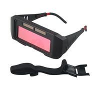 Gettimore Casque de soudeur léger avec lentille auto-obscurcissante, large fenêtre, bandeau réglable pour une utilisation confortable