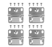 Gettimore Charnières en acier inoxydable de 5,8 x 5,1 cm pour refroidisseur Coleman, refroidisseur de camping de rechange avec vis, argent (lot de 4)
