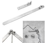 Gettimore Cintreuse manuelle pour barre plate de 1 à 6 mm, tube rond ou carré - Outil de cintrage d'établi en acier inoxydable avec poignée de 340 mm, compatible avec noyau en aluminium et cuivre