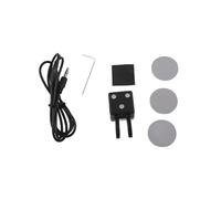 Gettimore Clé CW pour radio à ondes courtes, clé Morse automatique à double pagaie avec construction ABS + aimant, compatible avec radios DIY, modèle QU-21C, clé hexagonale et câble de données