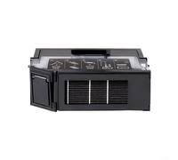 Gettimore Clear Dustbin X2 Series Poubelle de rechange pour aspirateur avec couvercle à charnière et loquet de sécurité Noir