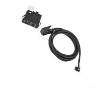 Gettimore Commutateur AUX USB Entrée Jack pour BMW E39 E53 X5 Z4 E83 Câble Interface Audio Pièce de Rechange Noir