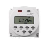 Gettimore Commutateur de relais programmable numérique LCD hebdomadaire avec fonction compte à rebours, minuterie d'alimentation montée sur panneau 24/110/220 V pour CN101A AC220V